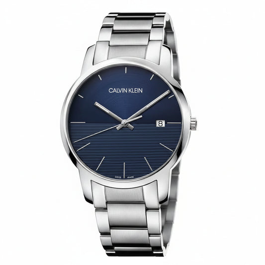 Calvin Klein City Blue Dial Stainless Steel Men's Watch – K2G2G14Q