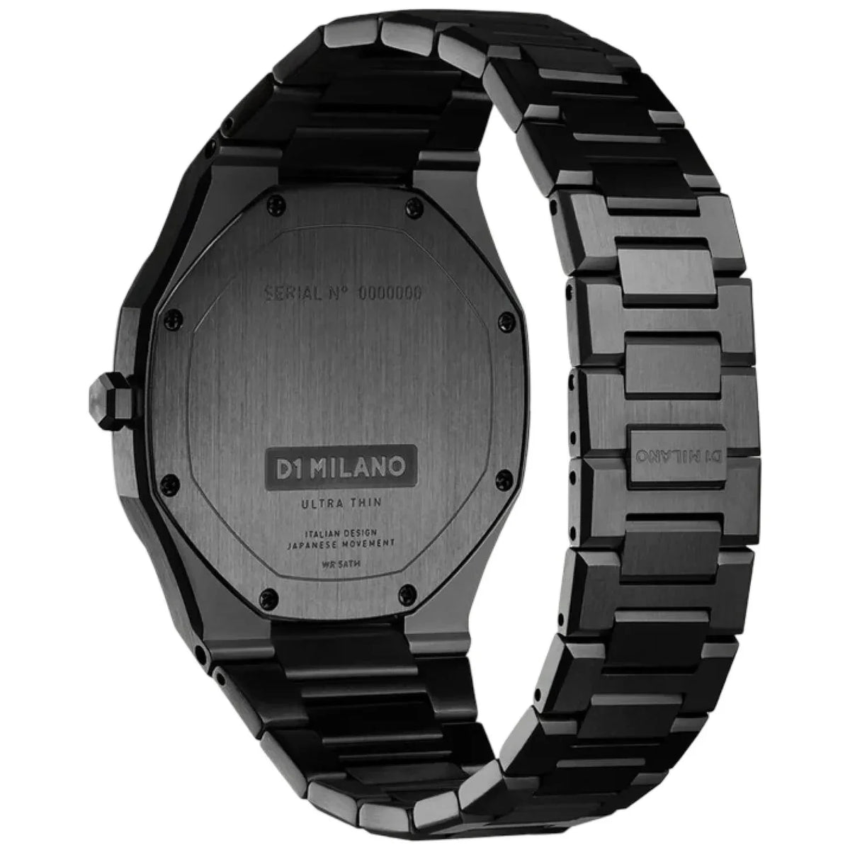 D1 Milano Ultra Thin Black DLC Men's Watch – D1-UTBJ31