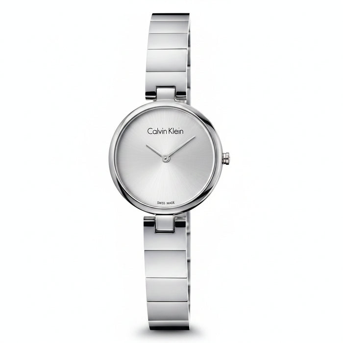Calvin Klein Authentic Silver Dial Stainless Steel Ladies Watch – K8G23146
