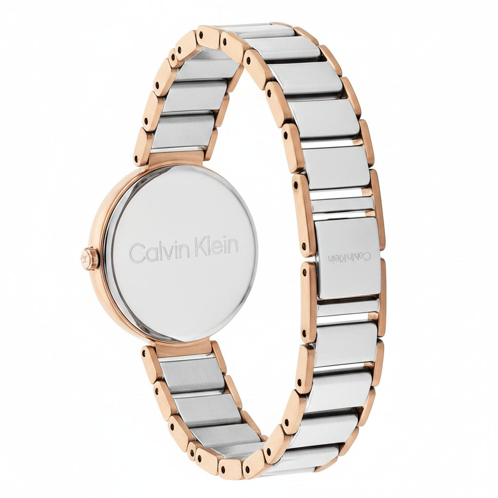 Calvin Klein Minimalistic T-Bar Two-Tone Ladies Watch – 25200139
