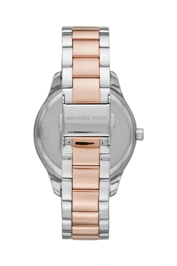 Michael Kors Layton Mother of Pearl Dial Two-Tone Stainless Steel Ladies Watch – MK6849