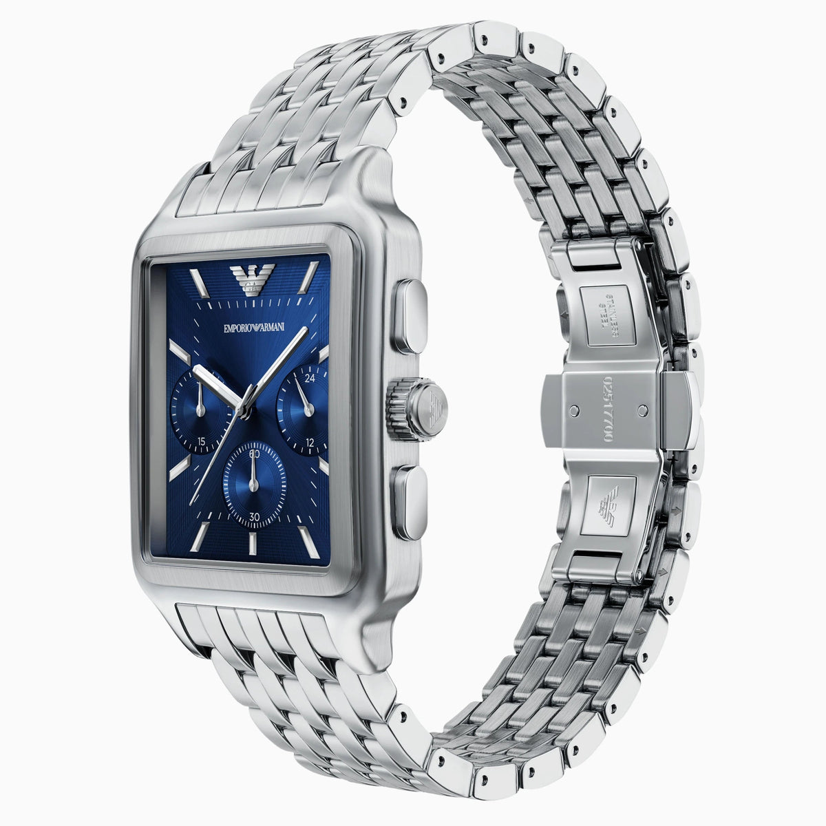 Emporio Armani Blue Dial Stainless Steel Chronograph Men's Watch – AR11750