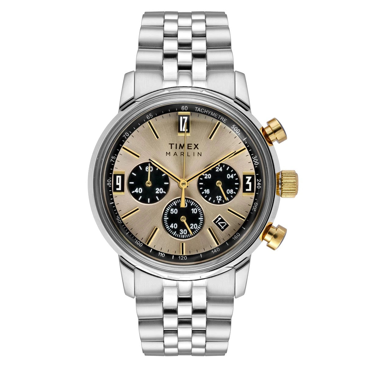 Timex Marlin Champagne Dial Chronograph Men's Watch – TWEG26713