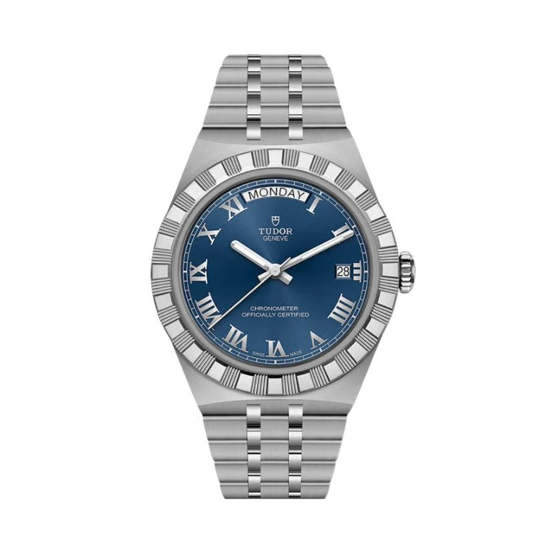 TUDOR Royal Day-Date 40mm Blue Dial Stainless Steel Men's Watch – M2840D1A0-0002