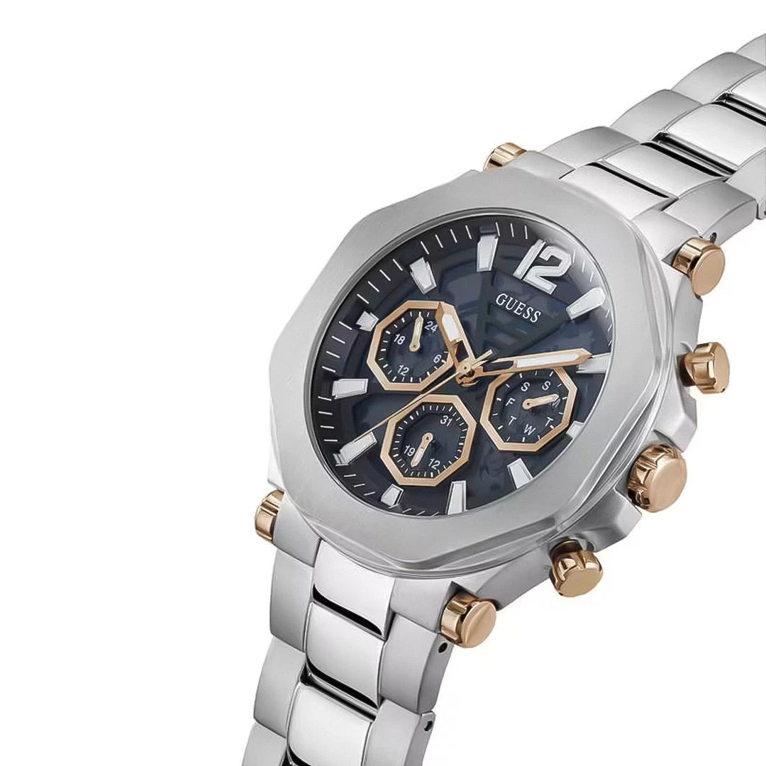 GUESS Edge Black Multi-Function Dial Stainless Steel Men's Watch – GW0539G1