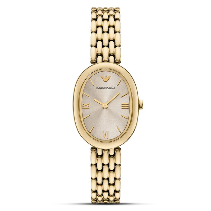 Emporio Armani Sinfonia Grey Dial Gold-Tone Ladies Watch – AR11707