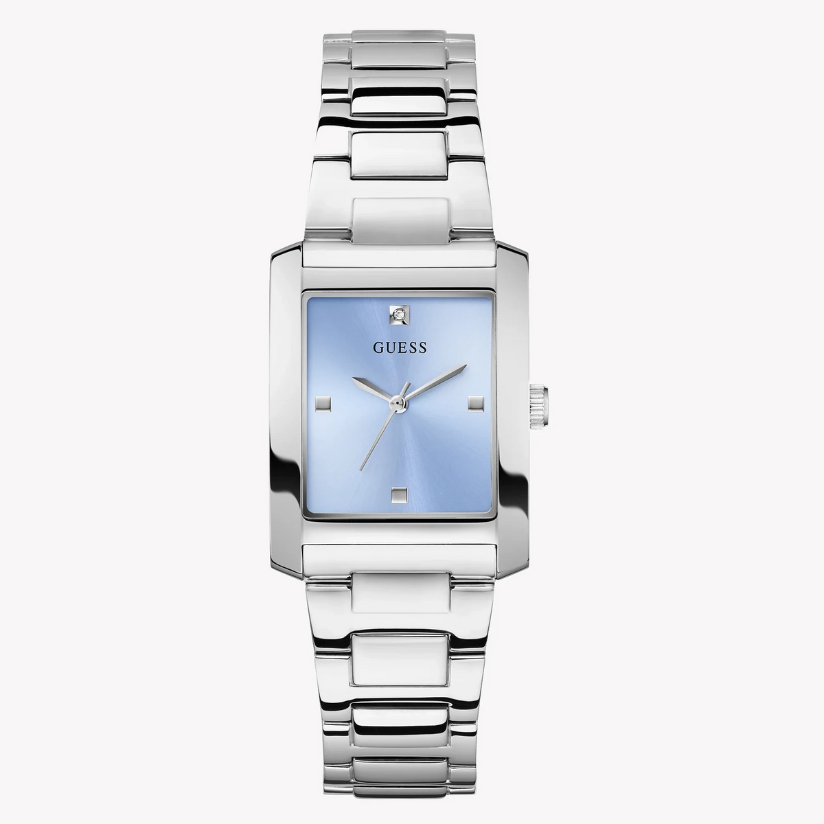 GUESS Bonnie Silver-Tone Blue Dial Ladies Watch – GW0876L1