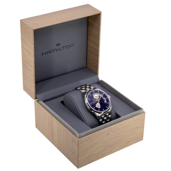 Hamilton Jazzmaster Open Heart Blue Dial Automatic Men's Watch – H32705140