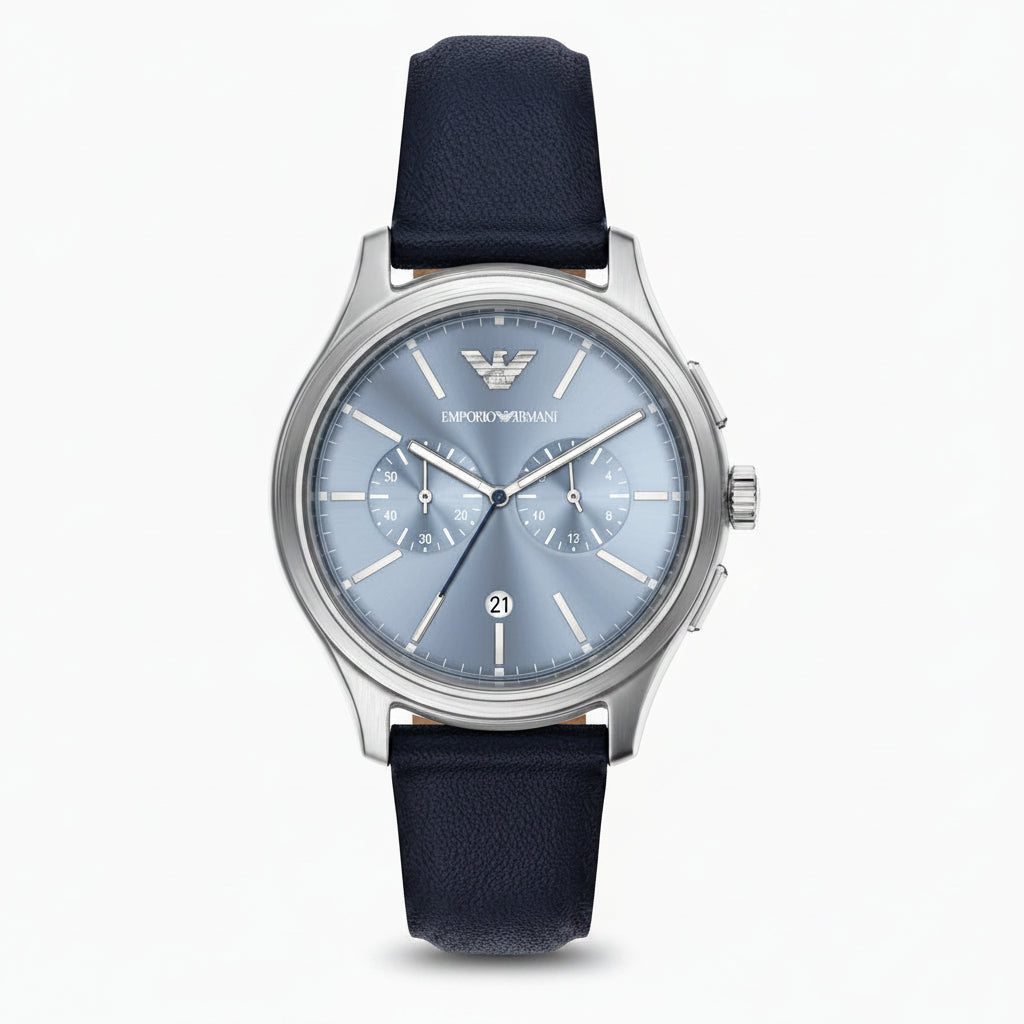Emporio Armani Dario Blue Dial Men's Chronograph Watch – AR11747