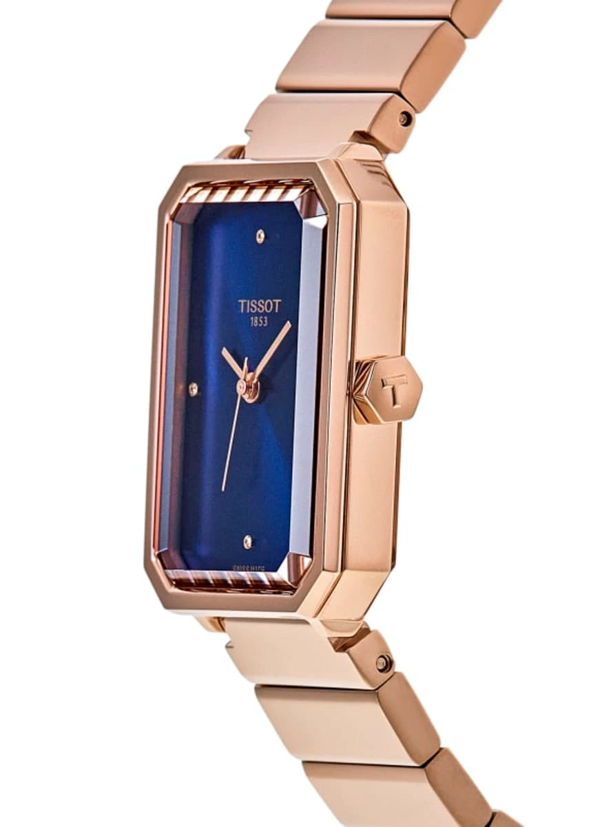 Tissot SRV 30mm Blue Dial Rose Gold-Tone Ladies Watch – T160.110.33.046.00