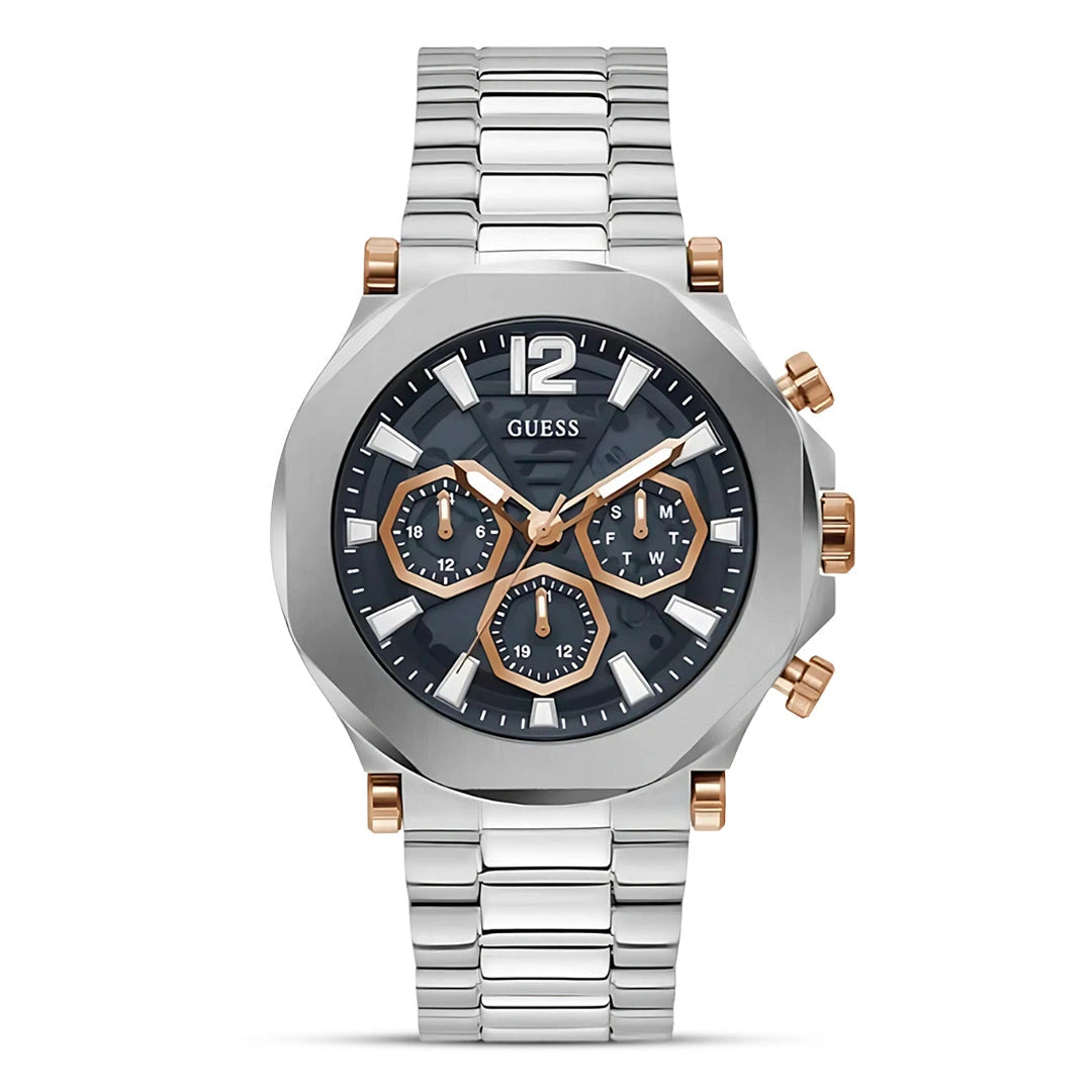 GUESS Edge Black Multi-Function Dial Stainless Steel Men's Watch – GW0539G1
