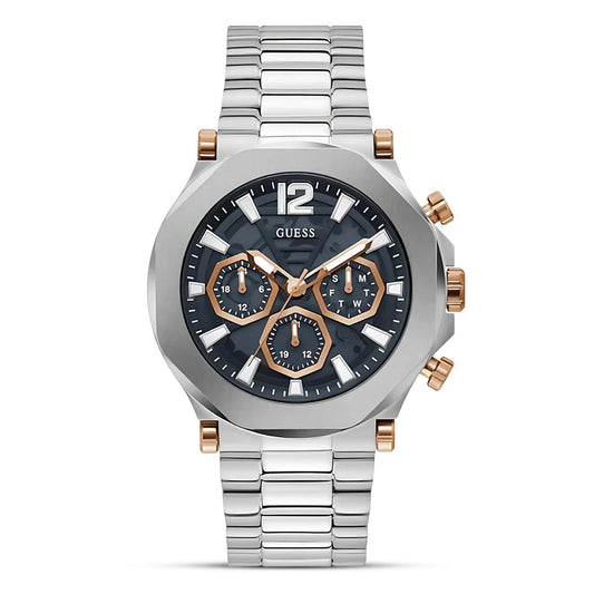 GUESS Edge Black Multi-Function Dial Stainless Steel Men's Watch – GW0539G1