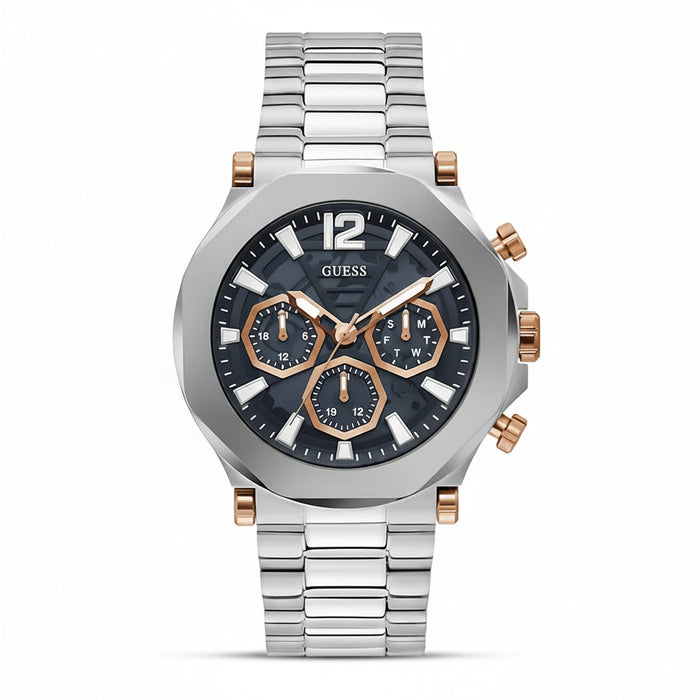 GUESS Edge Black Multi-Function Dial Stainless Steel Men's Watch – GW0539G1