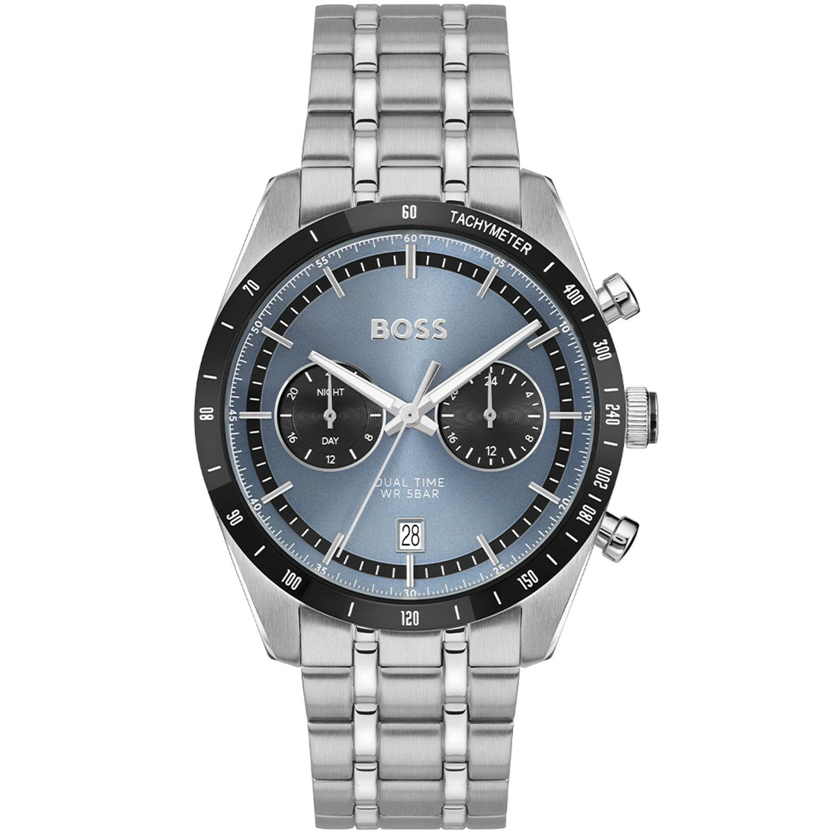 Hugo Boss Tourmaster Blue Dial Dual-Time Men's Watch – 1514286