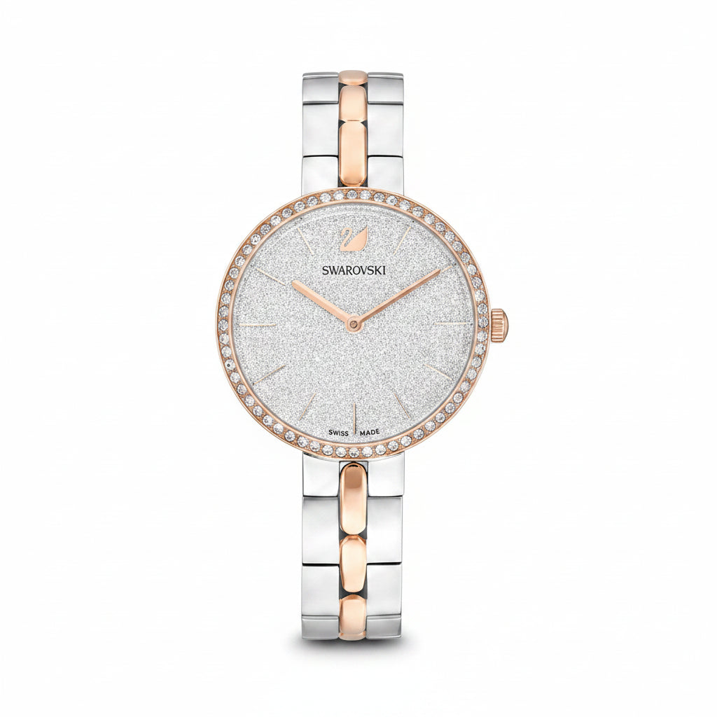 Swarovski Cosmopolitan White Dial Metal Bracelet Ladies Watch – 5644081