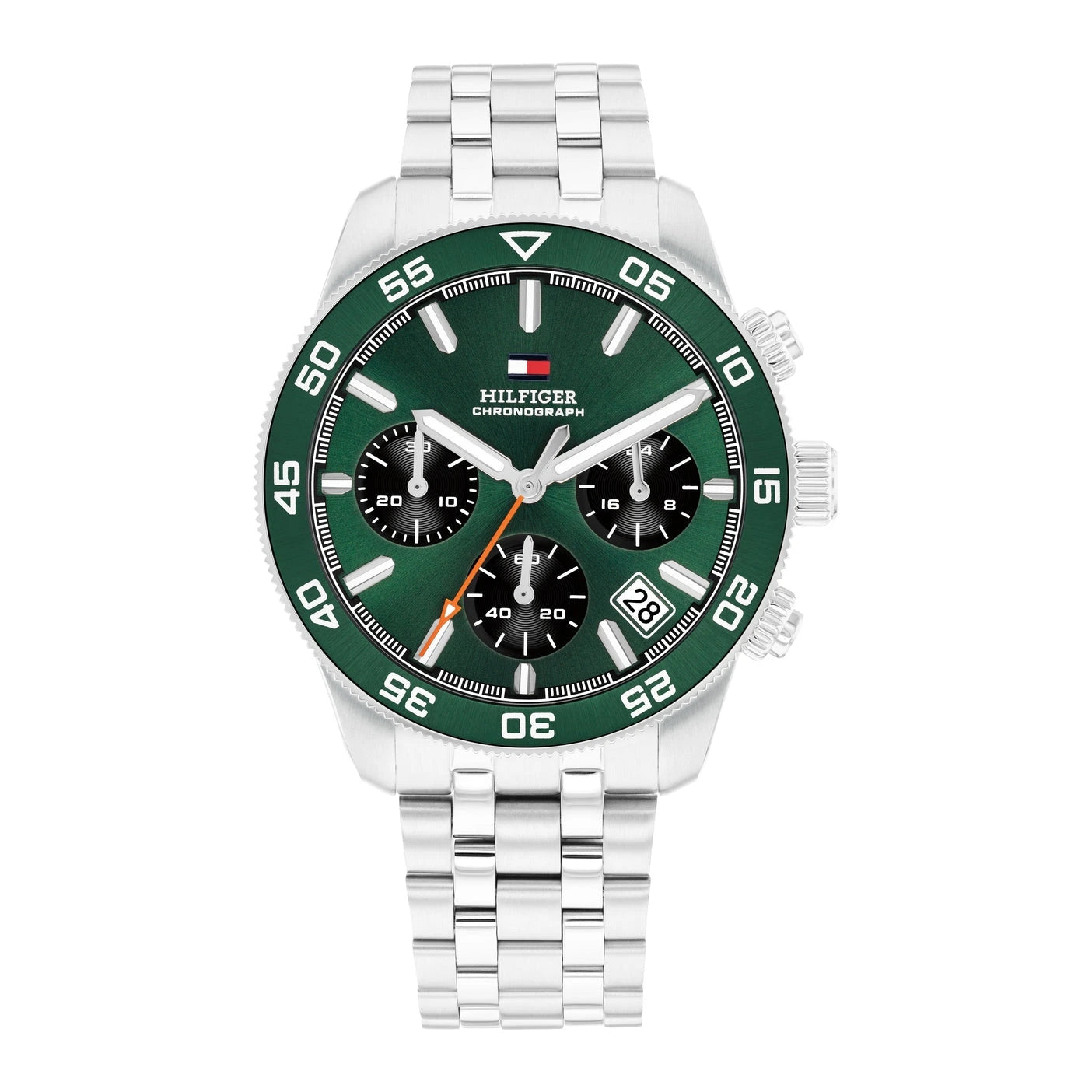 Tommy Hilfiger TH85 Green Dial Men's Chronograph Watch – 1792214