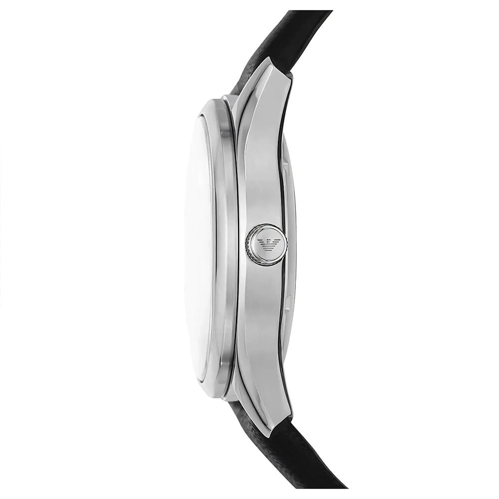 Emporio Armani Antonio White Silver Dial Automatic Men's Watch – AR60077