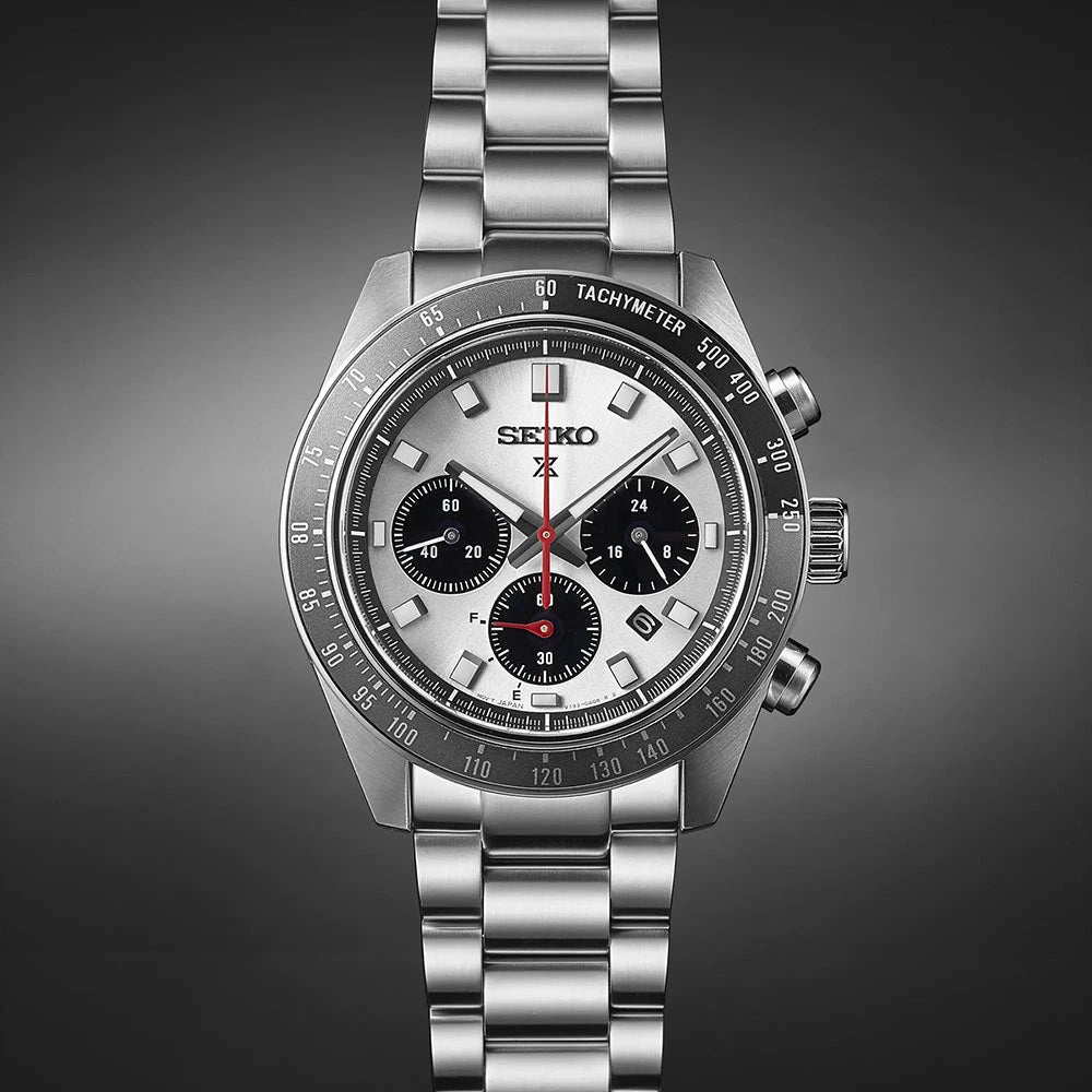 Seiko Prospex Speedtimer Silver Dial Solar Chronograph Men's Watch – SSC911