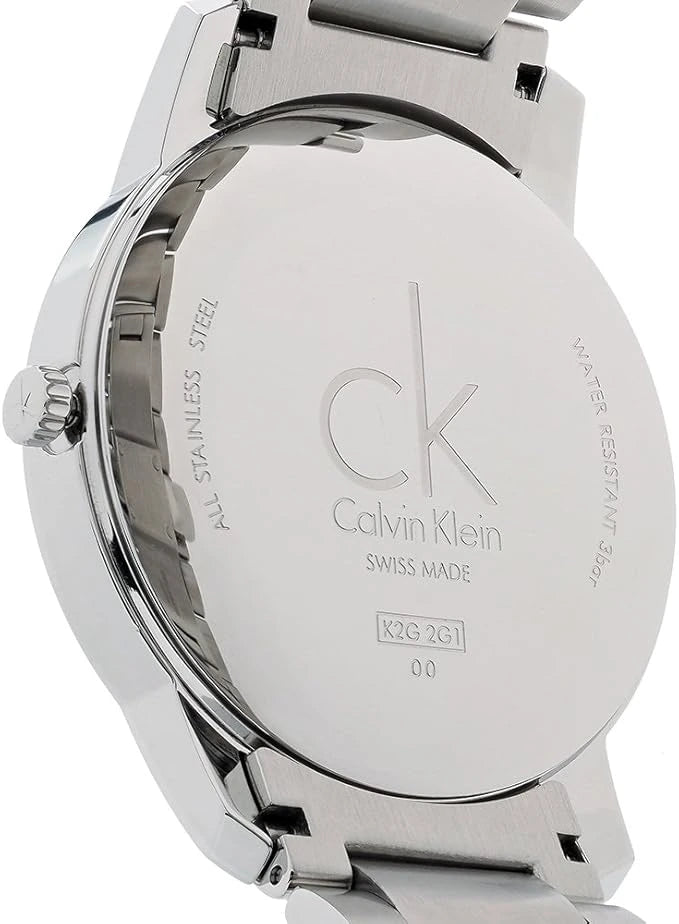 Calvin Klein City Blue Dial Stainless Steel Men's Watch – K2G2G14Q