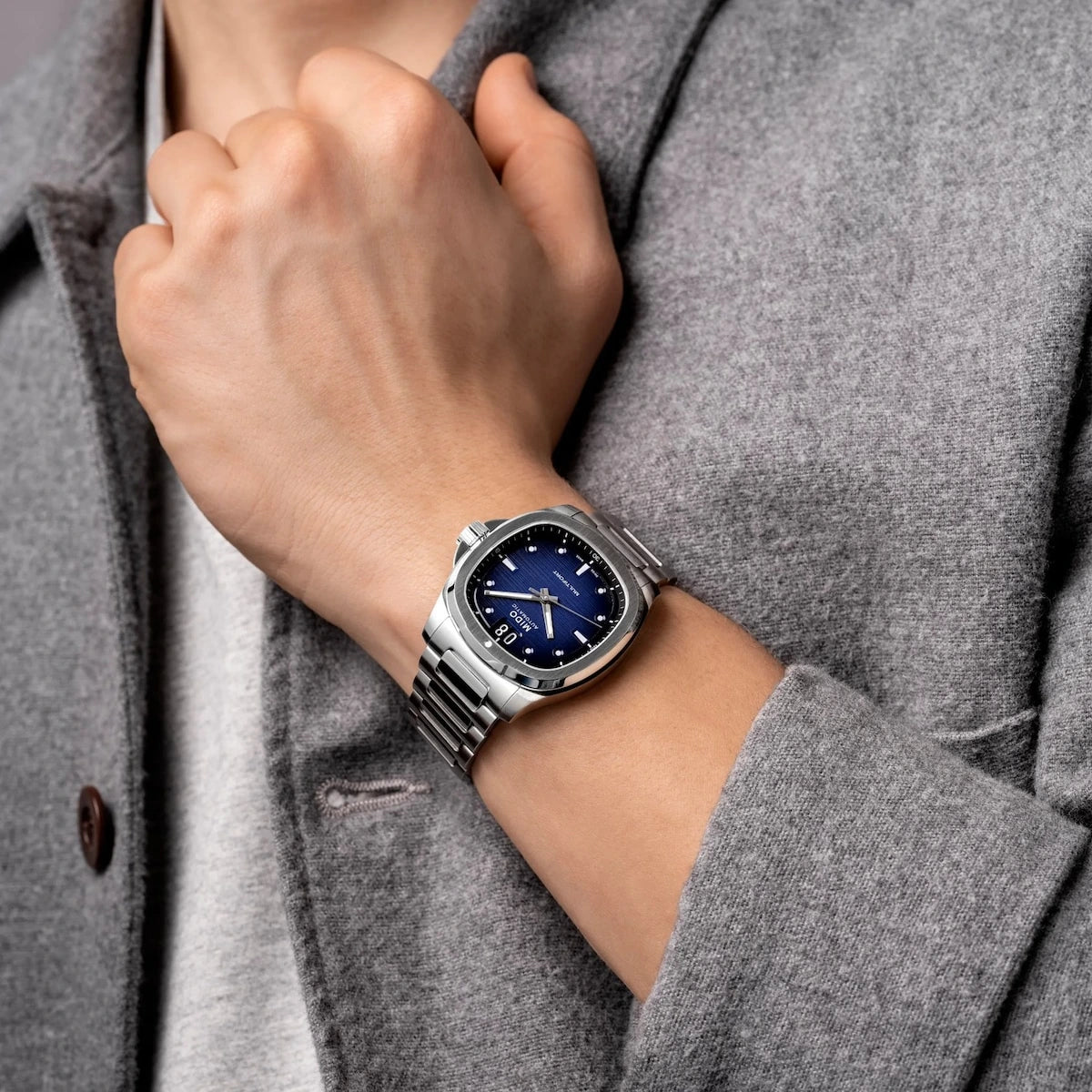 Mido Multifort TV Big Date Blue Dial Men's Watch- M049.526.11.041.00