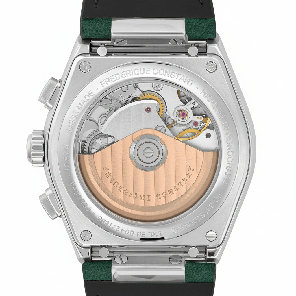 Frederique Constant Highlife Chronograph Automatic Green Dial Men's Watch – FC-391SGR4NH6