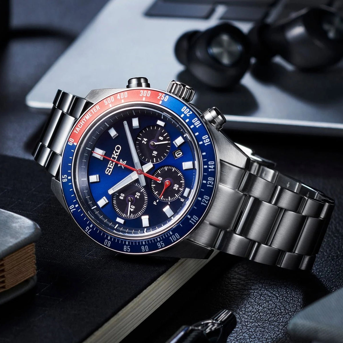 Seiko Prospex Speedtimer Solar Chronograph Men's Watch – SSC913