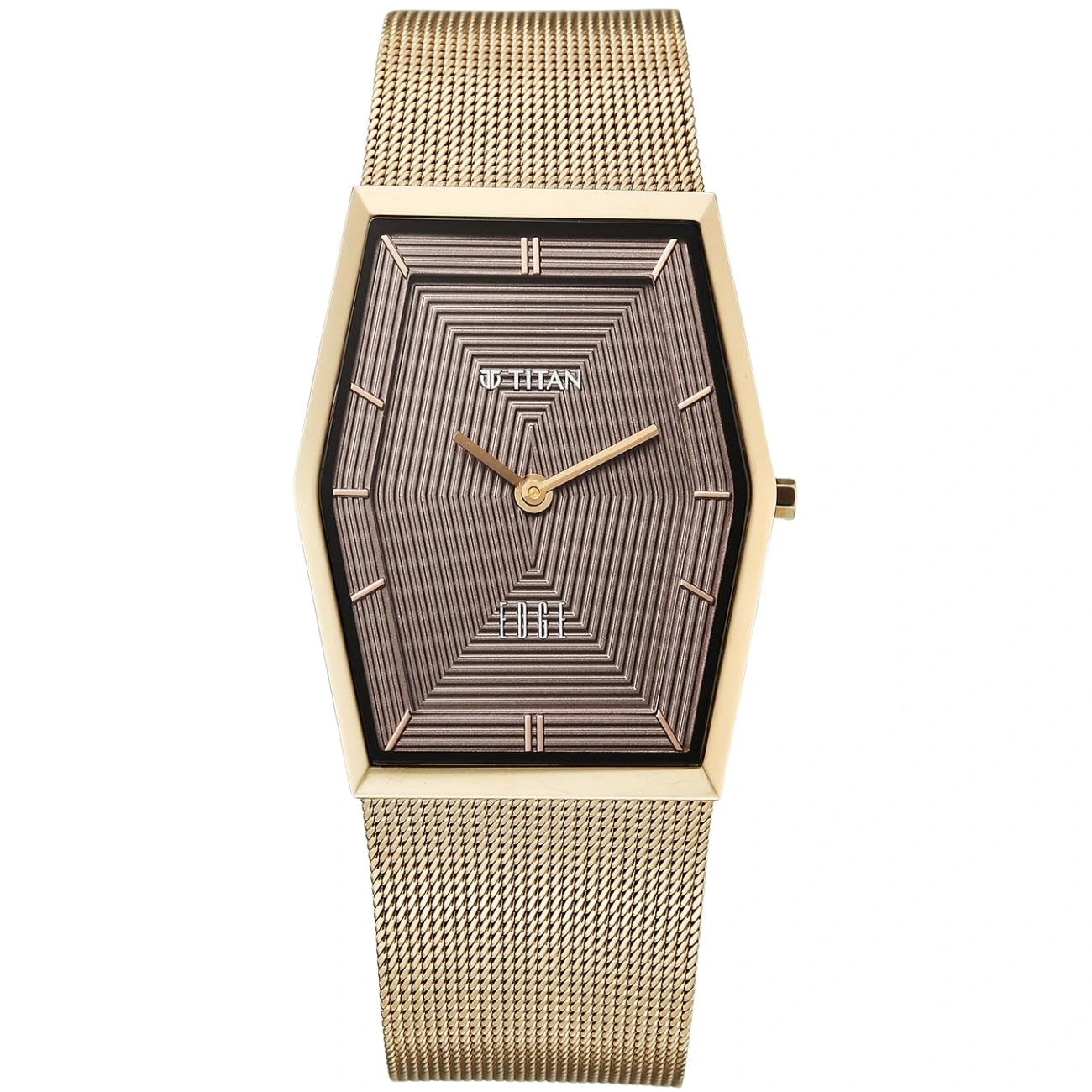 Titan Edge Whimsey Brown Dial Men's Watch – 10056QM01
