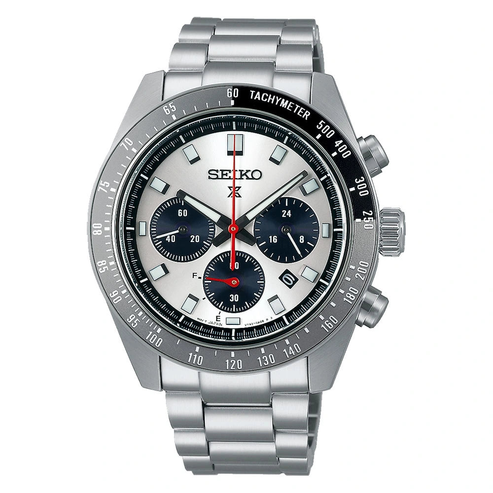 Seiko Prospex Speedtimer Silver Dial Solar Chronograph Men's Watch – SSC911