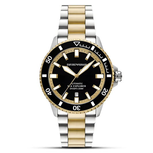 Emporio Armani Sea Explorer Automatic Two-Tone Stainless Steel Men's Watch – AR60089
