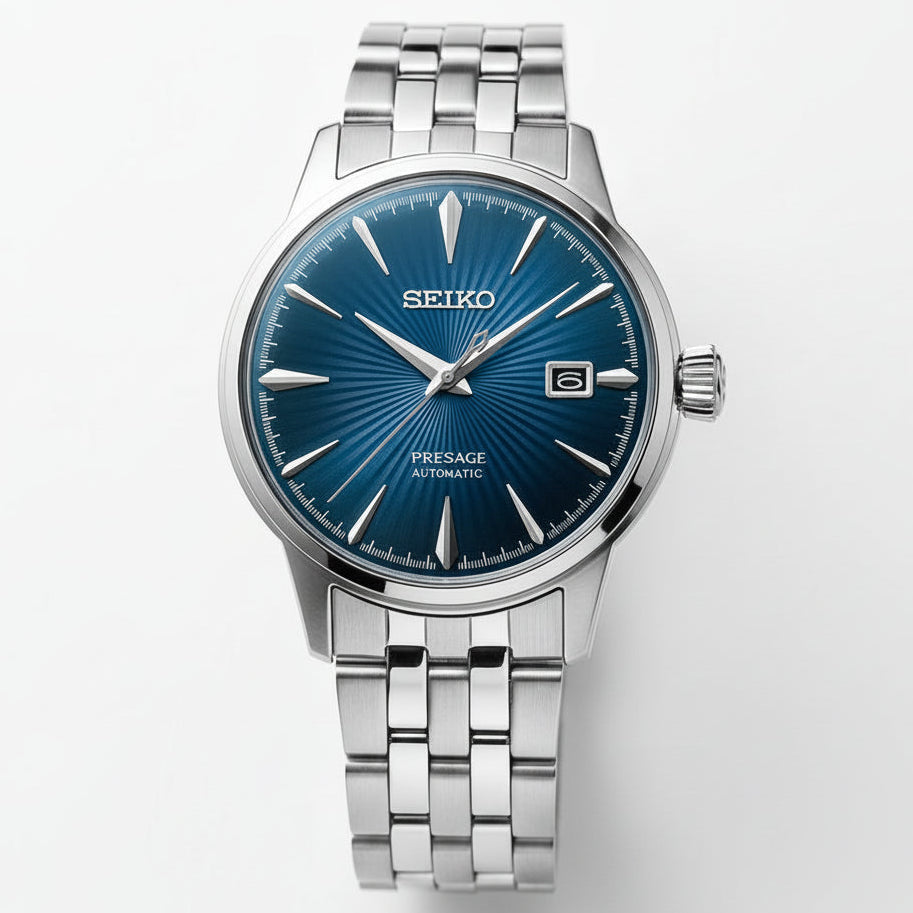 Seiko Presage Cocktail Time Blue Dial Automatic Men's Watch – SRPB41J1