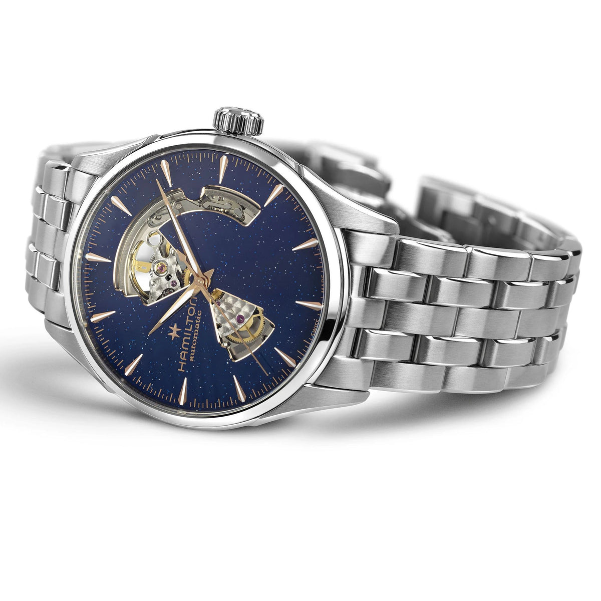 Hamilton Jazzmaster Open Heart Blue Dial Automatic Men's Watch – H32705140