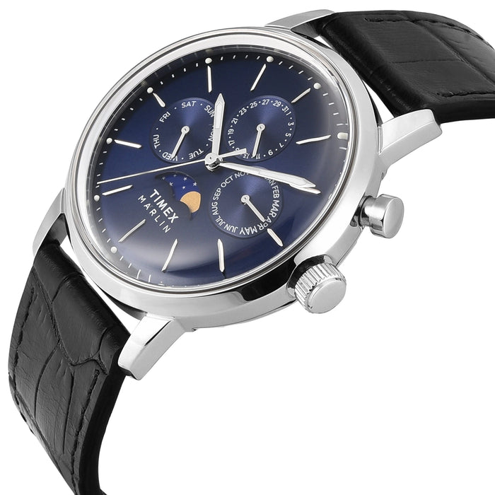 Timex Marlin Blue Dial Moon Phase Multifunction Men's Watch – TWEG26803