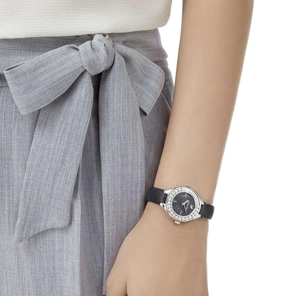 Swarovski Lovely Crystals Mini Black Mother of Pearl Dial Ladies Watch – 5242898