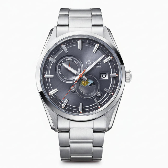 Orient 75th Anniversary Limited Edition Stretto Sun & Moon Automatic Watch – RA-AK0311N