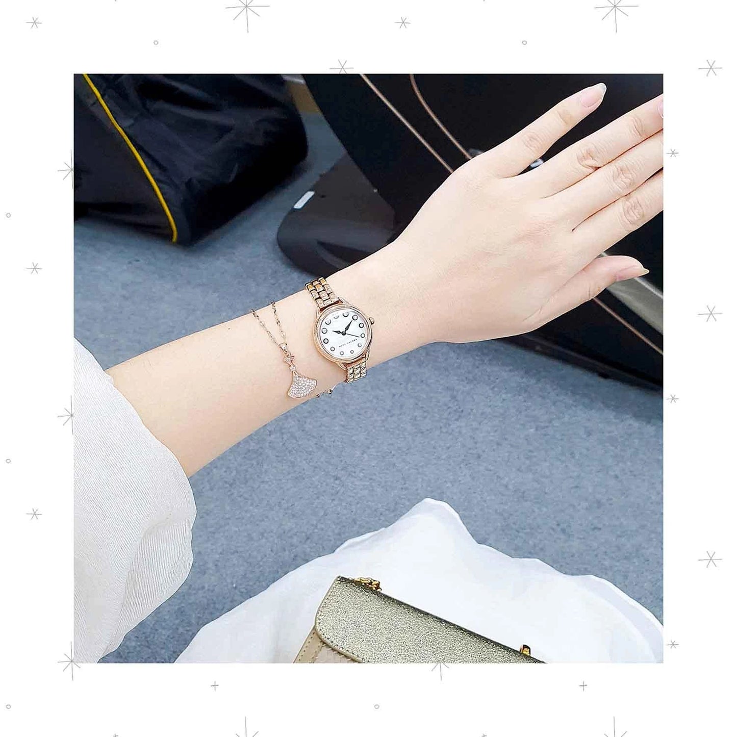 Marc Jacobs Betty Rose Gold Mother of Pearl Dial Ladies Watch – MJ3511