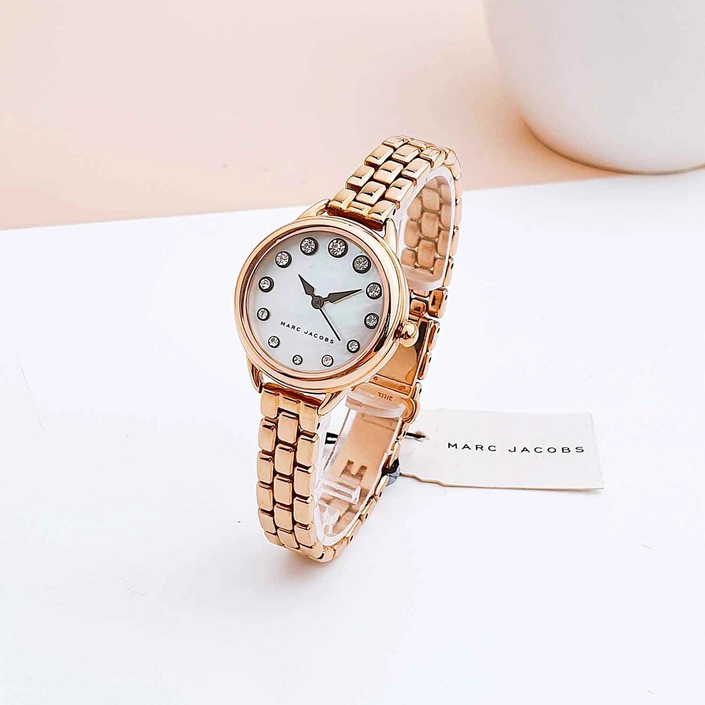 Marc Jacobs Betty Rose Gold Mother of Pearl Dial Ladies Watch – MJ3511