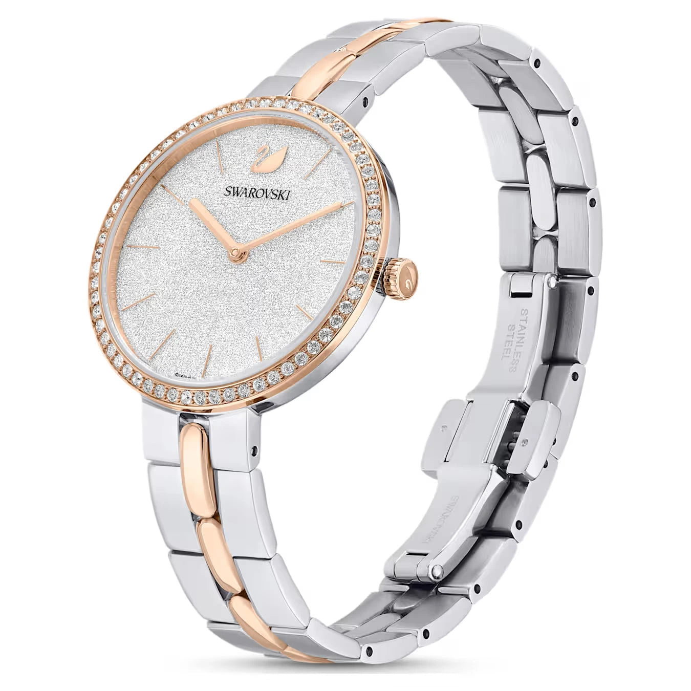 Swarovski Cosmopolitan White Dial Metal Bracelet Ladies Watch – 5644081