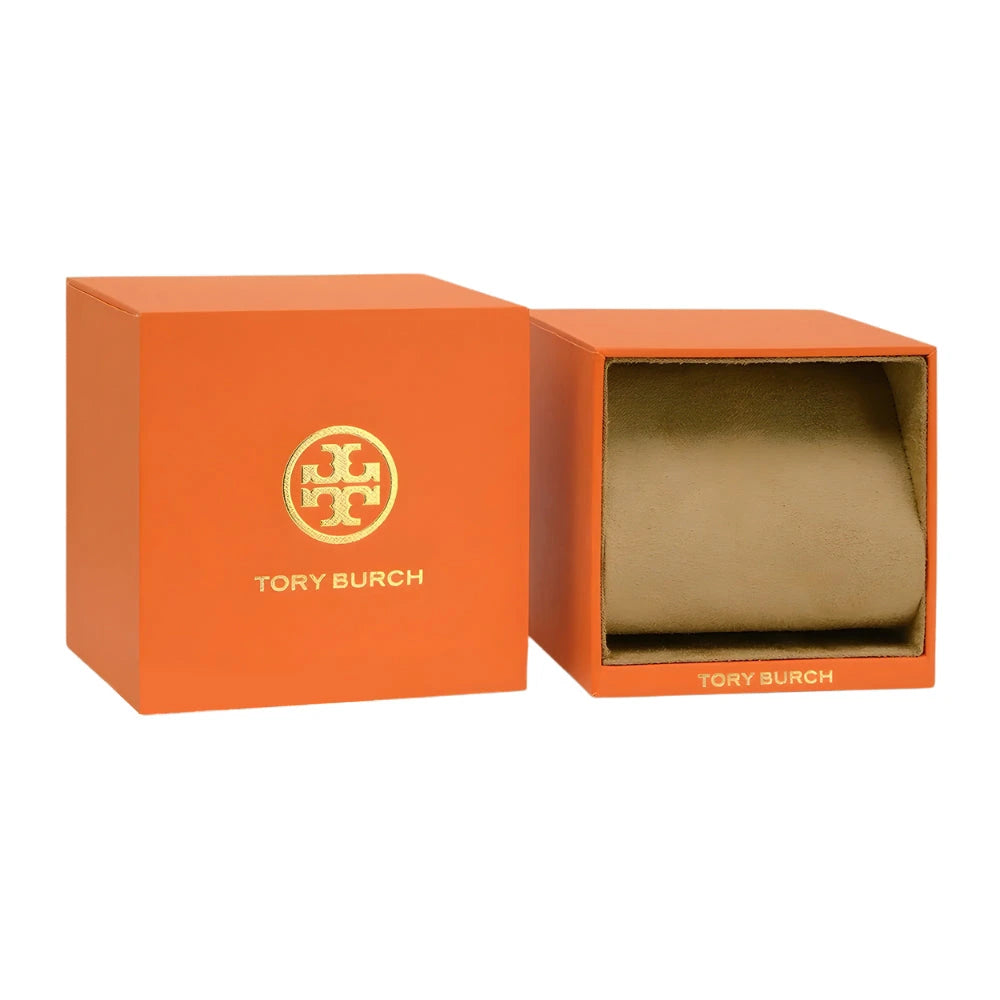 Tory Burch Whitney Ivory Dial Silver Stainless Steel Ladies Watch – TBW8001