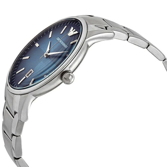 Emporio Armani Renato Blue Dial Stainless Steel Men's Watch – AR11182