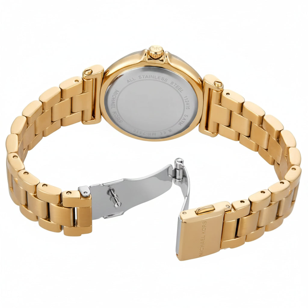 Michael Kors Maren Gold-Tone Crystal Dial Ladies Watch – MK7516