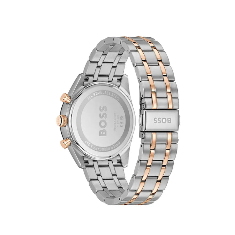 Hugo Boss Tourmaster Blue Dial Two-Tone Stainless Steel Men's Watch – 1514288
