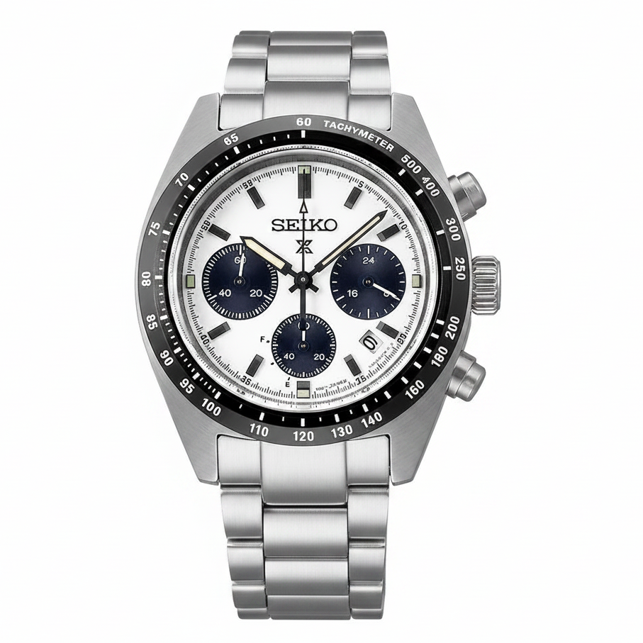 Seiko Prospex Speedtimer Solar Chronograph Panda Dial Men's Watch – SSC813P1
