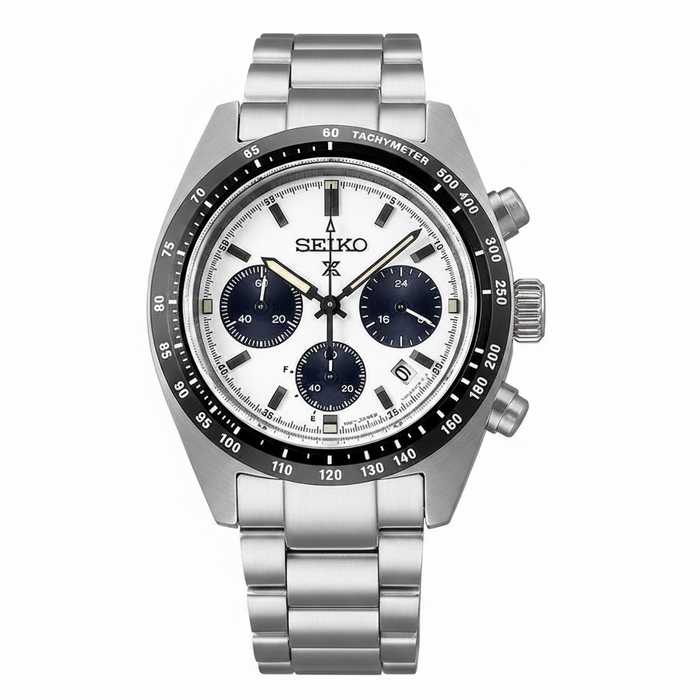 Seiko Prospex Speedtimer Solar Chronograph Panda Dial Men's Watch – SSC813P1