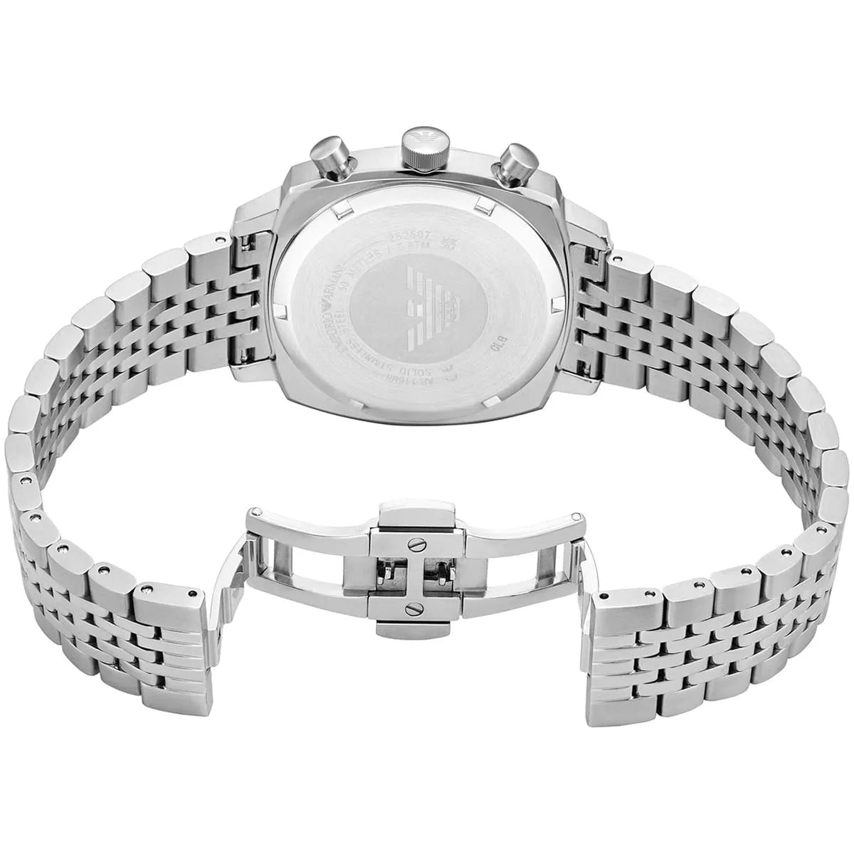 Emporio Armani Chronograph Blue Sunray Dial Stainless Steel Men's Watch – AR11688