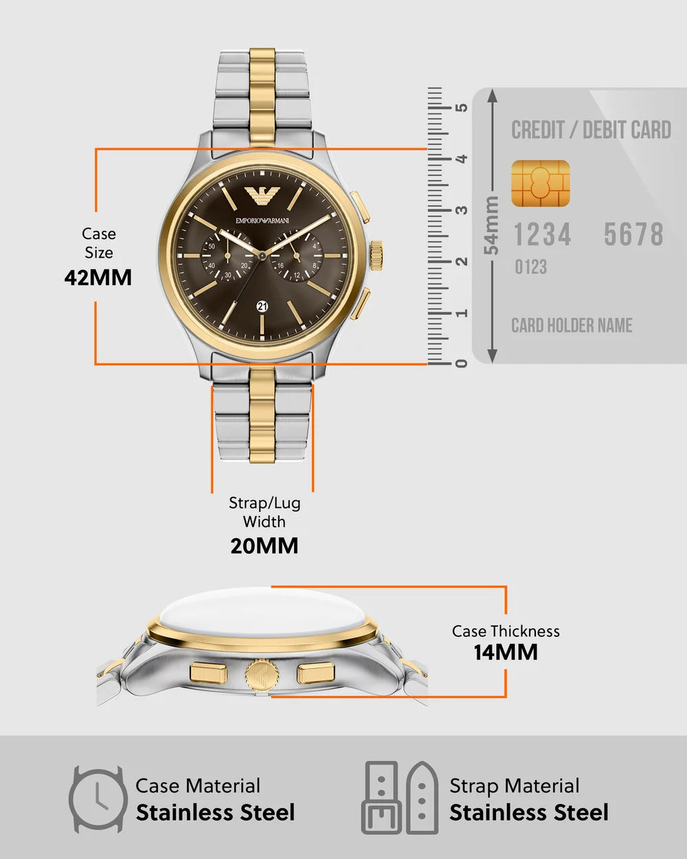 Emporio Armani Blue Dial Men's Watch – AR11789