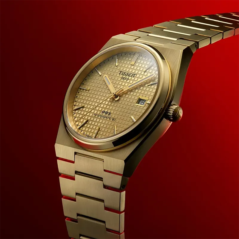 Tissot PRX Powermatic 80 35mm Champagne Dial Ladies Watch – T137.207.33.021.00