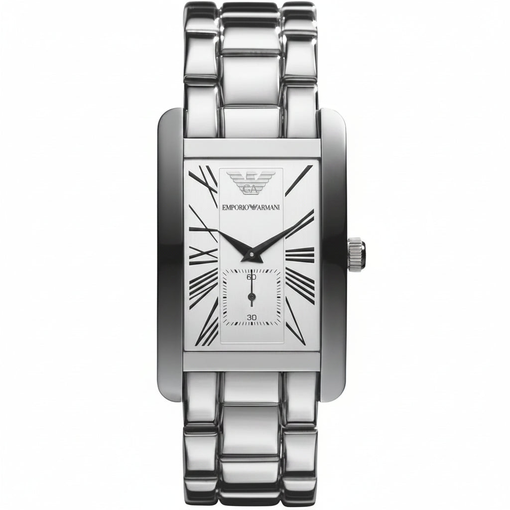 Emporio Armani Classic Silver Dial Men's Watch – AR0145