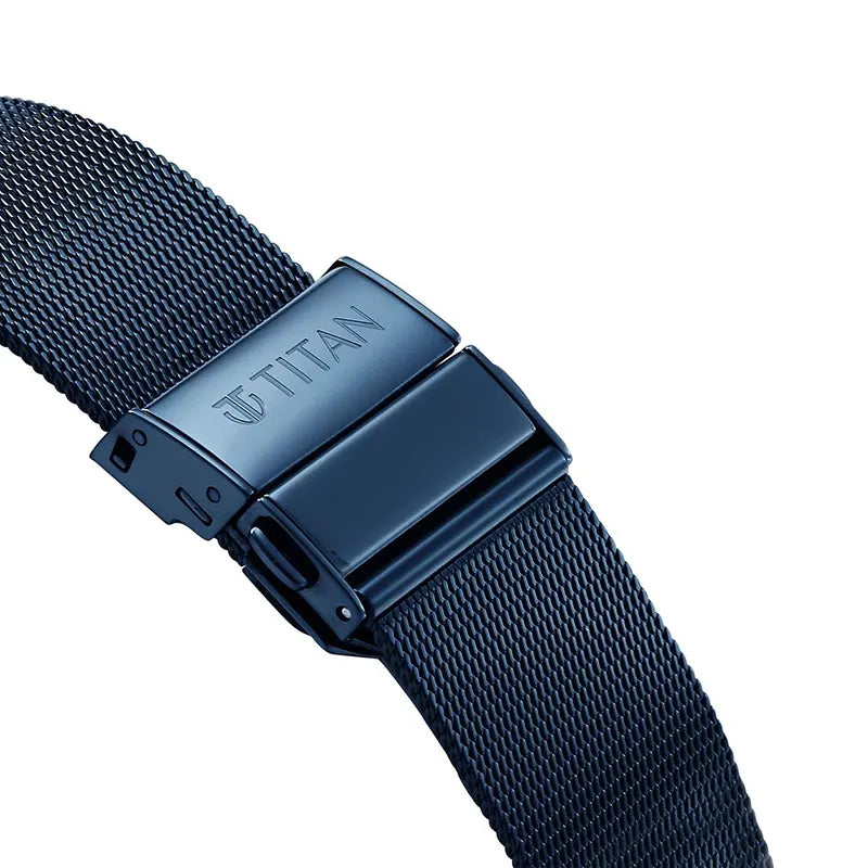Titan Edge Whimsey Blue Dial Men's Watch – 10056QM02