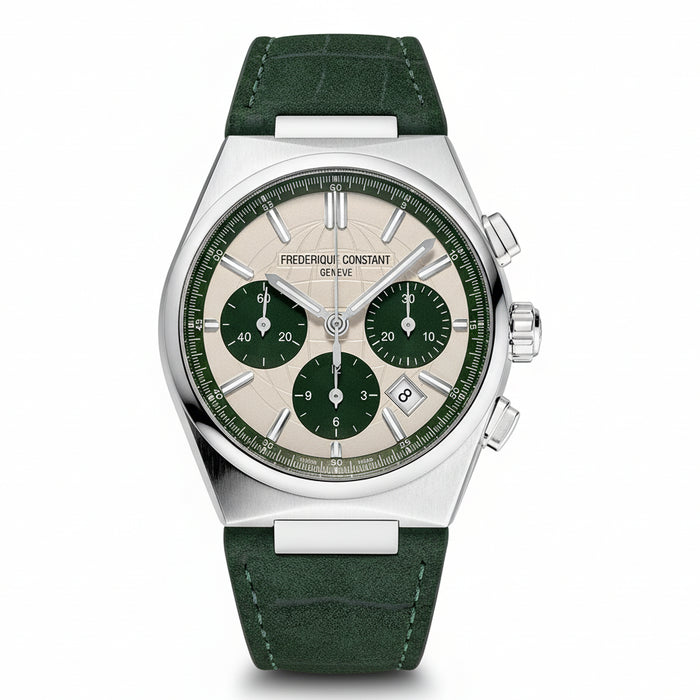Frederique Constant Highlife Chronograph Automatic Green Dial Men's Watch – FC-391SGR4NH6
