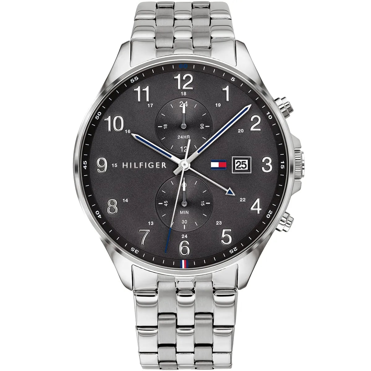 Tommy Hilfiger West GMT Black Dial Men's Watch – 1791707
